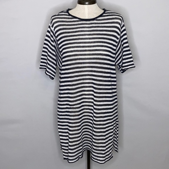 Eileen Fisher 100% Organic Linen Loose Knit Tunic Top/Cover Up - Size XS - Picture 2 of 6